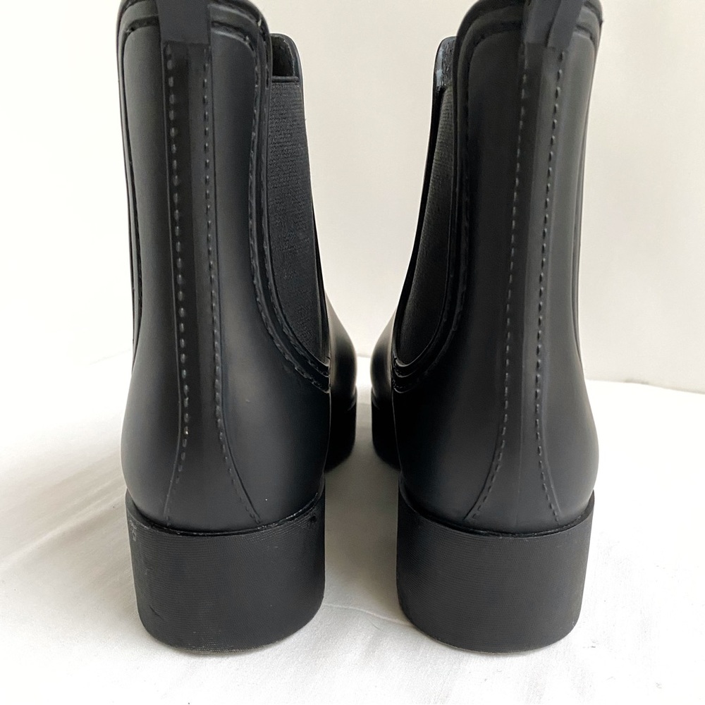 Jeffery Campbell Black Chelsea Rain Boot - Picture 5 of 9